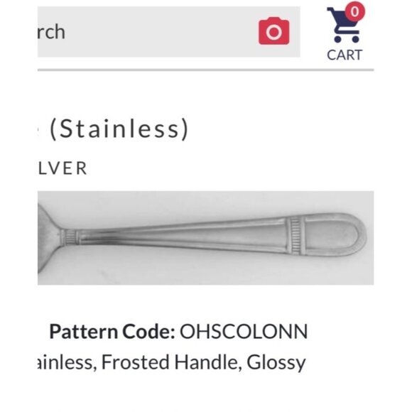 5 Oneida Colonnade stainless steel Soup spoons glossy with frosted handle 7 1/8” - Picture 2 of 4